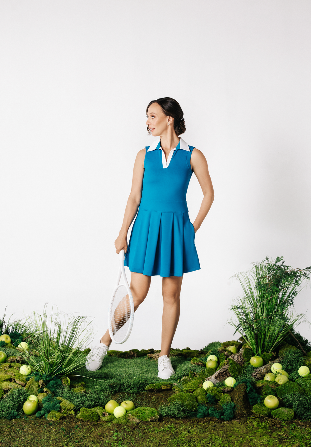 FLORA II DRESS - Teal